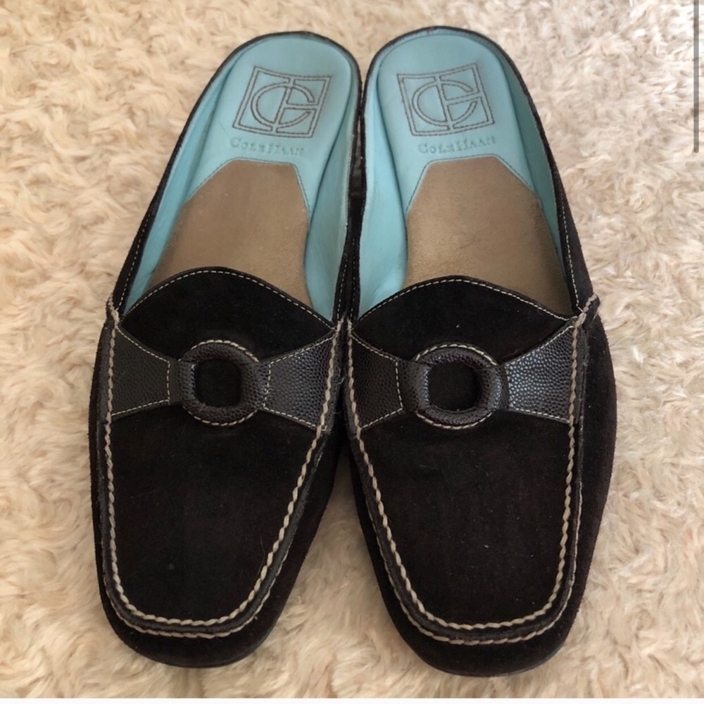 COLE HAAN Suede Slide Mules w/ Nike Air 8.5